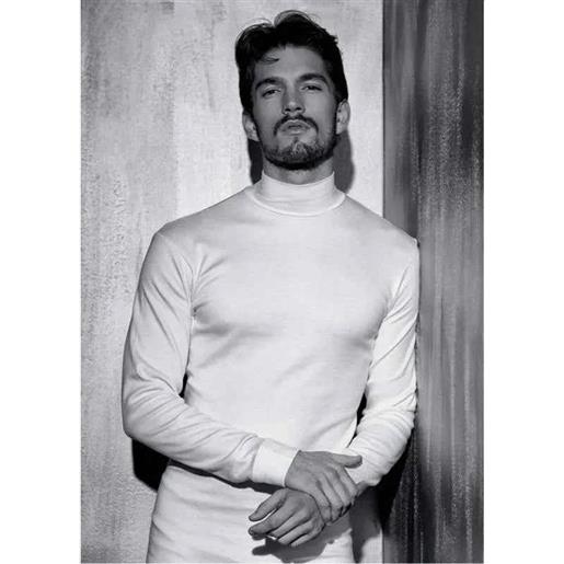 Coveri maglia uomo 100% cotone interlock Coveri collo lupetto manica lunga et1205, nero