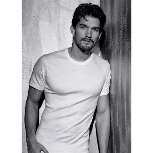 Coveri maglia uomo interlock Coveri mezza manica collo a giro 100% interlock et1200, nero