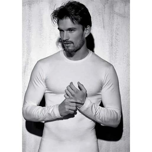 Coveri maglia uomo Coveri manica lunga girocollo bielastico et1004, bianco