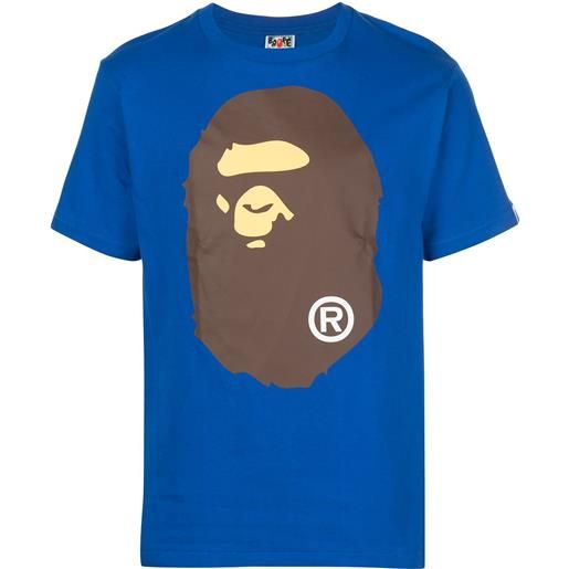 A BATHING APE® t-shirt con stampa - blu