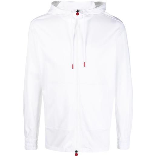 Kiton felpa con coulisse - bianco