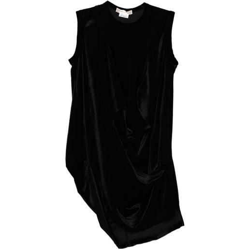 Comme Des Garçons top con orlo asimmetrico - nero