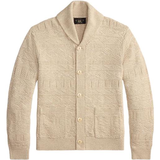 Ralph Lauren RRL cardigan con scollo a scialle e abbottonatura - toni neutri
