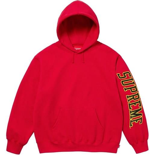 Supreme felpa con cappuccio - rosso