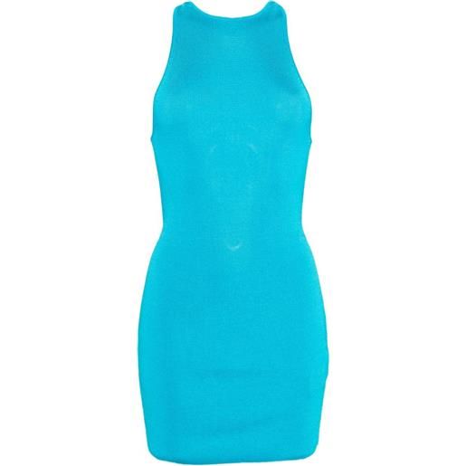 Isa Boulder abito girocollo corto - blu