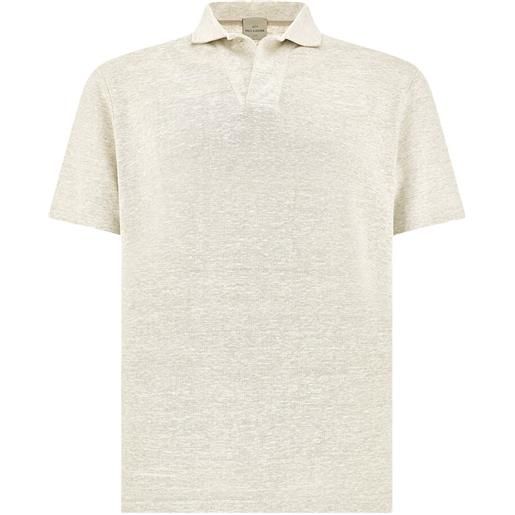 Paul & Shark t-shirt con collo aperto - toni neutri