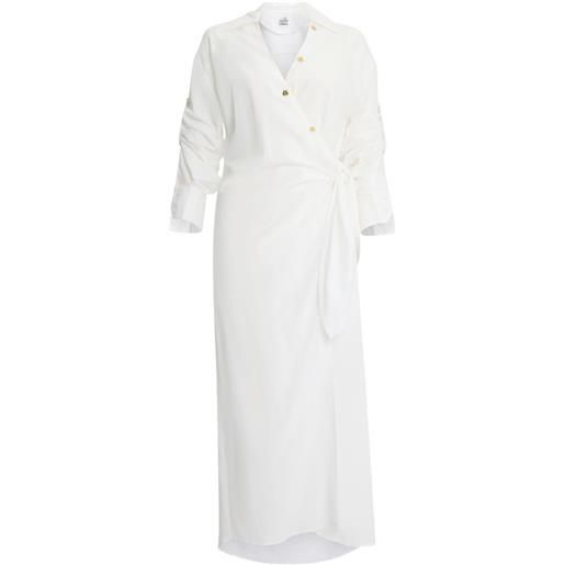 Donde Esteban abito midi stile camicia - bianco
