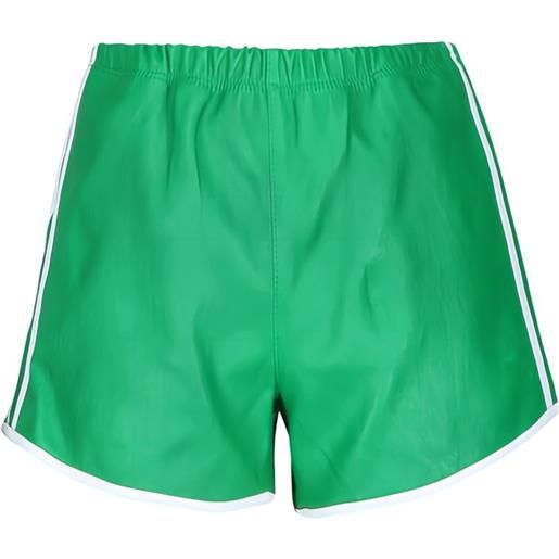 Sprwmn shorts elasticizzati con banda laterale - verde