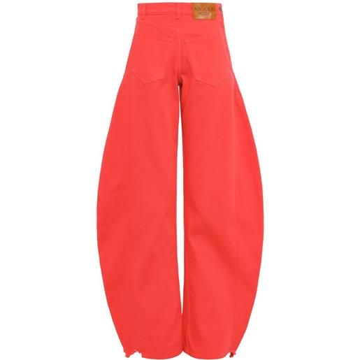 A.W.A.K.E. Mode jeans con applicazione logo - rosso