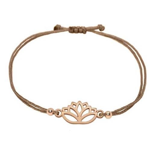Bracciale Macramè Fatto A Mano Con Cuore Oro Rosa - Gioiello Regolabile Portafortuna, Con Confezione Regalo E Biglietto 'You Are Beautiful' - 2