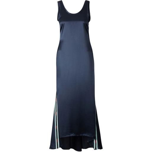 Off-White abito midi con schiena scoperta - blu