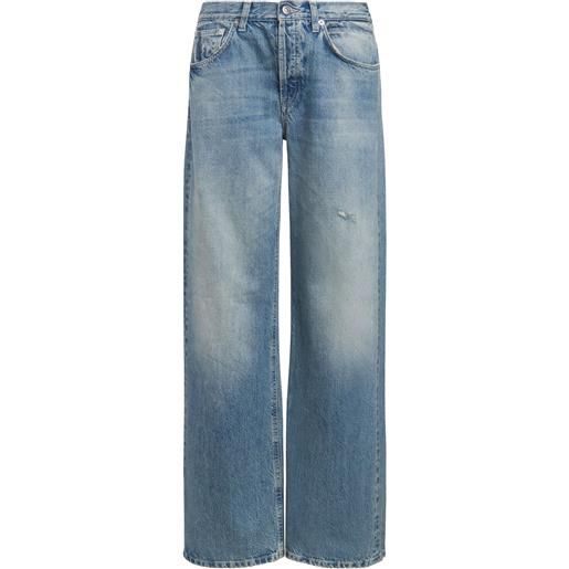 Dondup jeans jacklyn wide leg in denim fisso