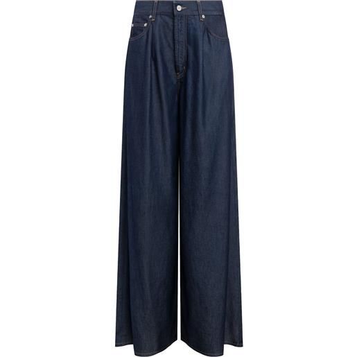 Dondup jeans maggie wide leg in denim fisso lyocell