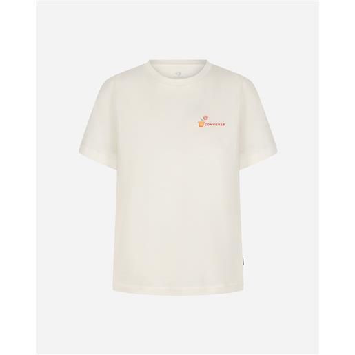 Converse flower back w - t-shirt - donna - bianco