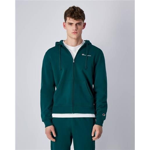 Generisch Felpa con cappuccio da uomo con cappuccio, verde, S