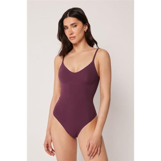 Calzedonia costume intero invisible bonding bordeaux