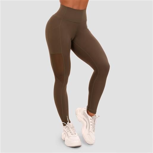 GymBeam leggings da donna mesh panel olive xs