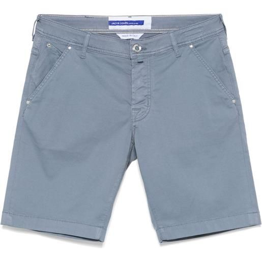 Jacob Cohën shorts con bottoni - blu