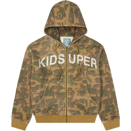 KidSuper felpa camouflage con cappuccio - toni neutri