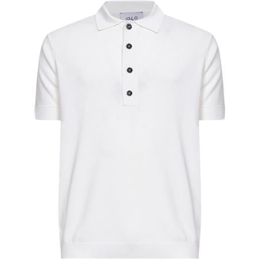 D4.0 polo a maniche corte - bianco