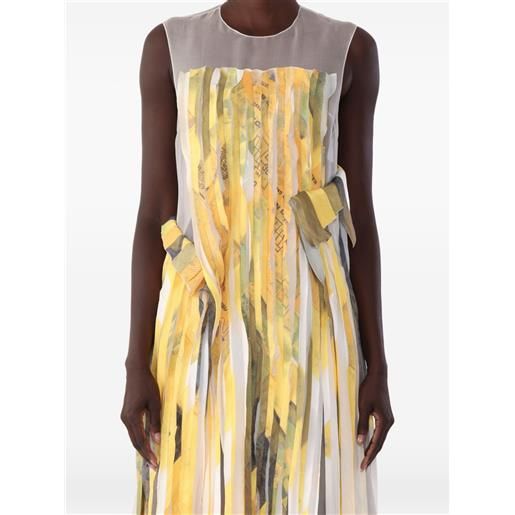 Jason Wu Collection x robert rauschenberg sleeveless strip gown dress - giallo