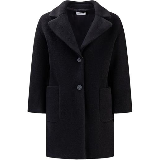 Monnalisa cappotto monopetto con bottoni - nero