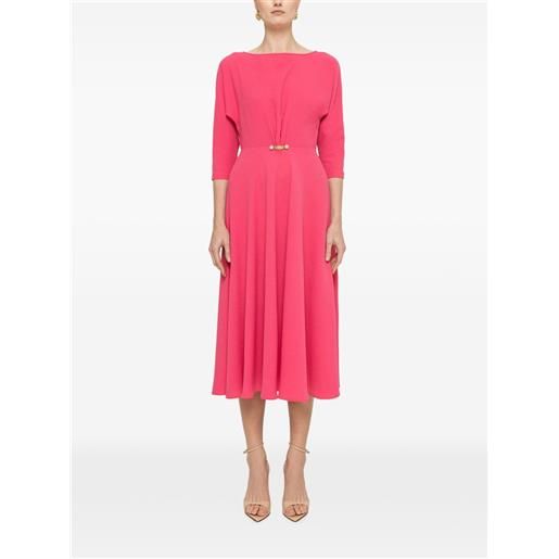 NISSA abito midi in crêpe - rosa