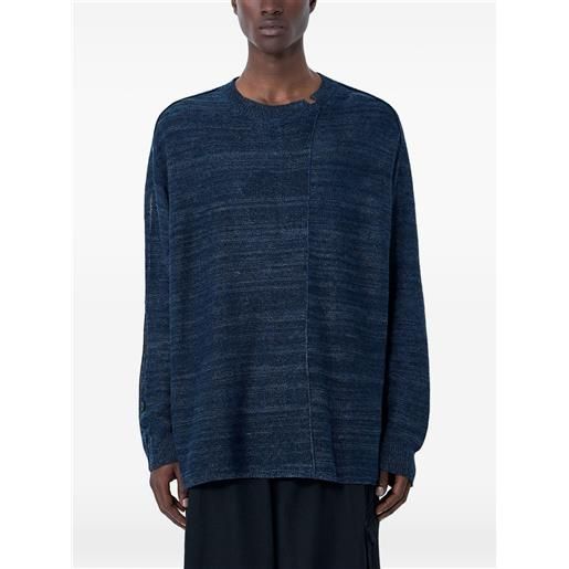 Yohji Yamamoto maglione a maniche lunghe - blu