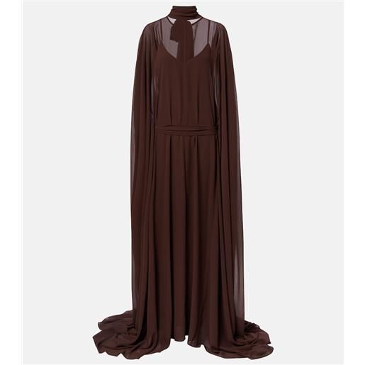 De La Vali abito lungo nila in chiffon
