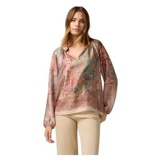 Oltre: blusa in raso fantasia beige. M stagione autunno inverno 2025