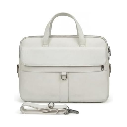 Seyfocnia Cartella/Borsa A Tracolla Per Donna In Pelle PU, Convertibile In Zaino, Adatta Per Laptop 15,6 Pollici, Grande Capacità, Elegante