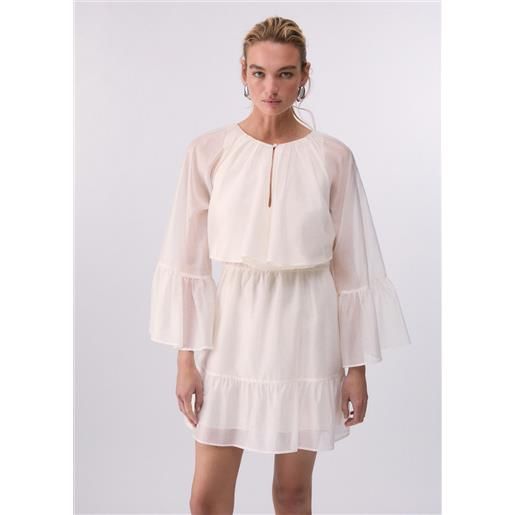 LIUJO liu jo abito corto in mussola, bianco