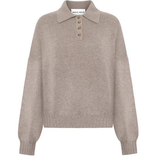 Emerson Renaldi polo con bottoni - toni neutri