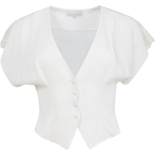 Fleur Du Mal top adeline - bianco