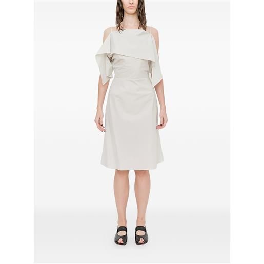 MM6 Maison Margiela abito con spalle scoperte - toni neutri