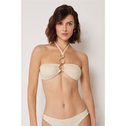 Calzedonia fascia costume wild jungle bianco