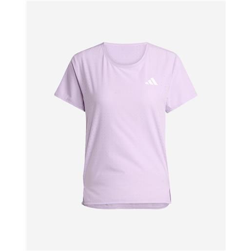 Adidas adizero w - t-shirt running - donna - rosa