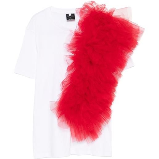 Alchemy t-shirt con ruches - bianco