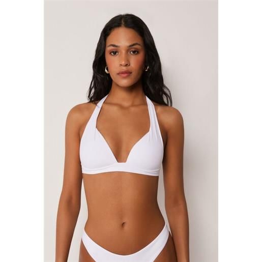 Calzedonia triangolo imbottito costume premium fit bianco
