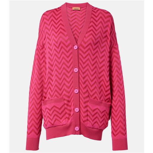 Missoni cardigan in misto cotone a zig-zag