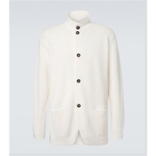 Kiton cardigan in lino e cotone