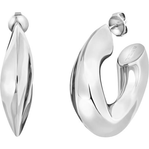 Breil Collezione New Tetra - Orecchini Donna In Acciaio Lucido Con Cristalli, Gioielli Dal Design Geometrico - 2
