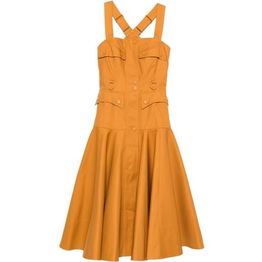 ZIMMERMANN abito midi utility - arancione