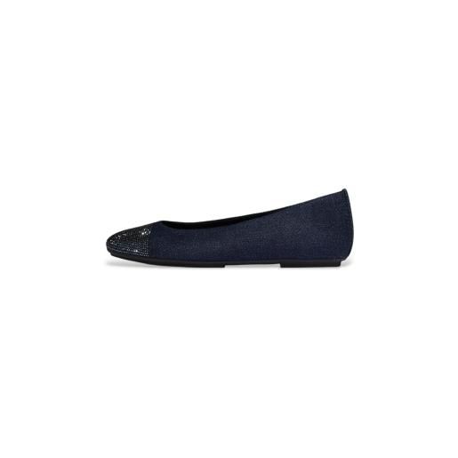 Fitflop per donna. A0l-d71 ballerine blu delicato in cristallo [3339050], tessuto, basso, nessuno, casual, navy