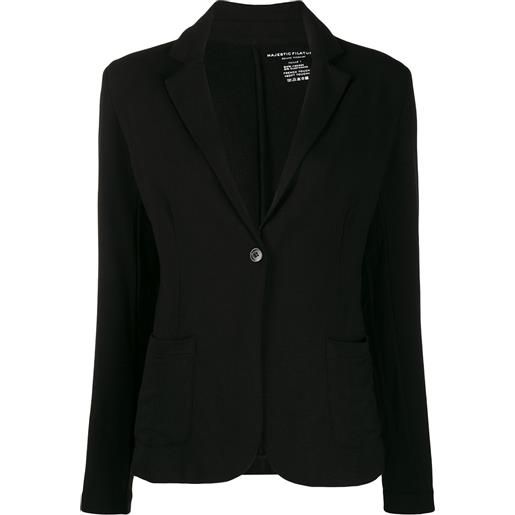 Majestic Filatures blazer a coste americana - nero