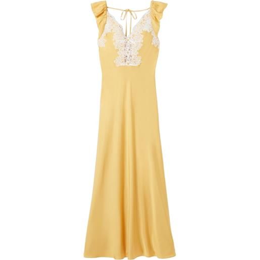 Claudie Pierlot abito con ruches - giallo