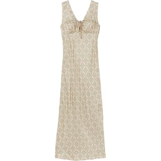 Claudie Pierlot abito con coulisse - toni neutri