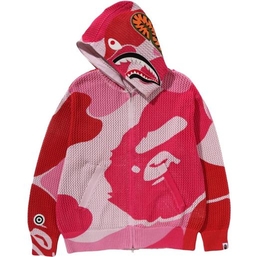 A BATHING APE® felpa abc camo con cappuccio - rosa