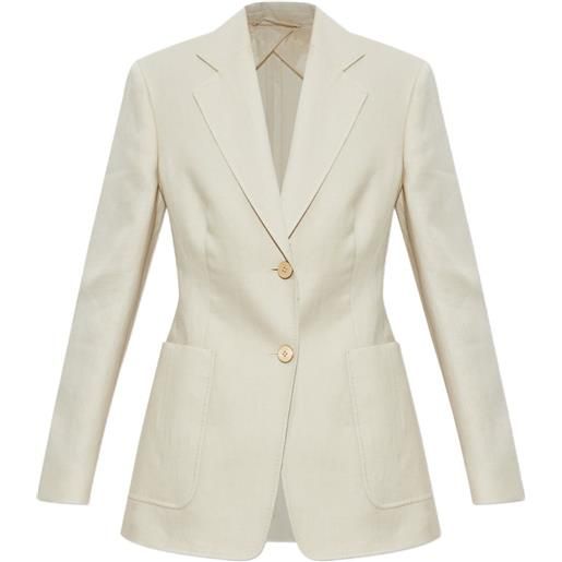 Max Mara two-button patch-pocket jacket - toni neutri