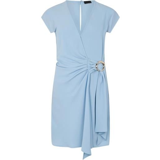 LIU JO v-neck mini dress - blu